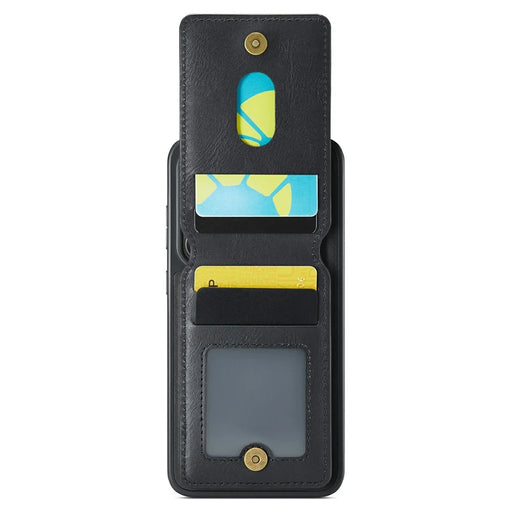 MAGKING K1 Series For Samsung Galaxy S26 Magnetic Case PC + TPU + PU Phone Cover with Card Holder - Black - 2