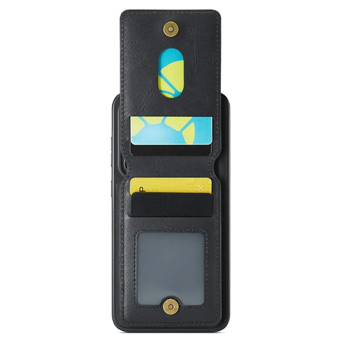 MAGKING K1 Series For Samsung Galaxy S26 Magnetic Case PC + TPU + PU Phone Cover with Card Holder - Black - 2