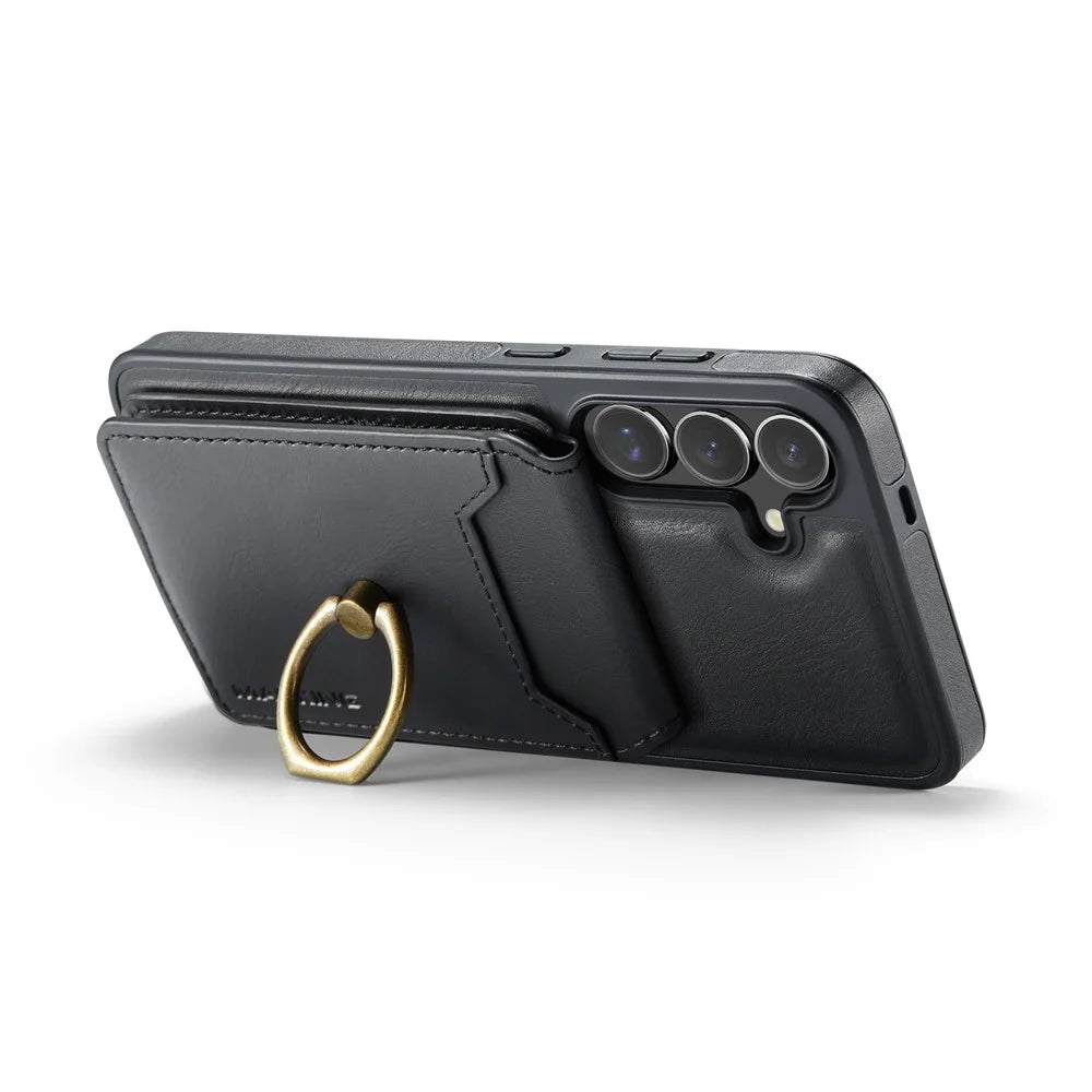 MAGKING K1 Series For Samsung Galaxy S26+ Magnetic Case PC + TPU + PU Phone Cover with Card Holder - Black - 4