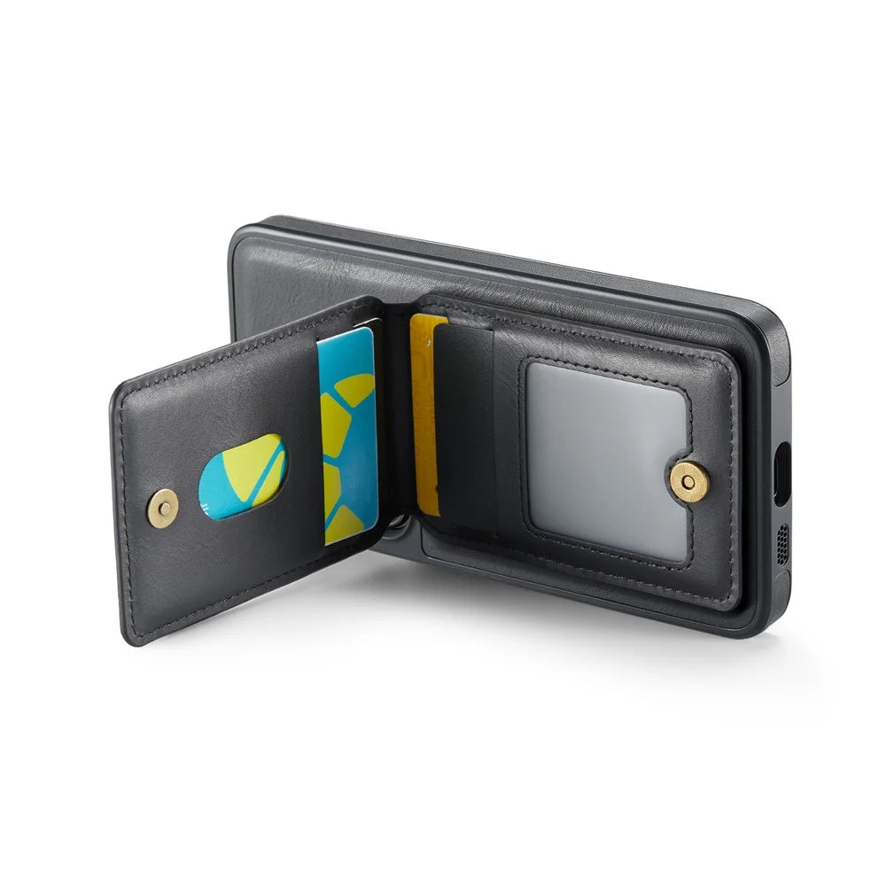 MAGKING K1 Series For Samsung Galaxy S26+ Magnetic Case PC + TPU + PU Phone Cover with Card Holder - Black - 5