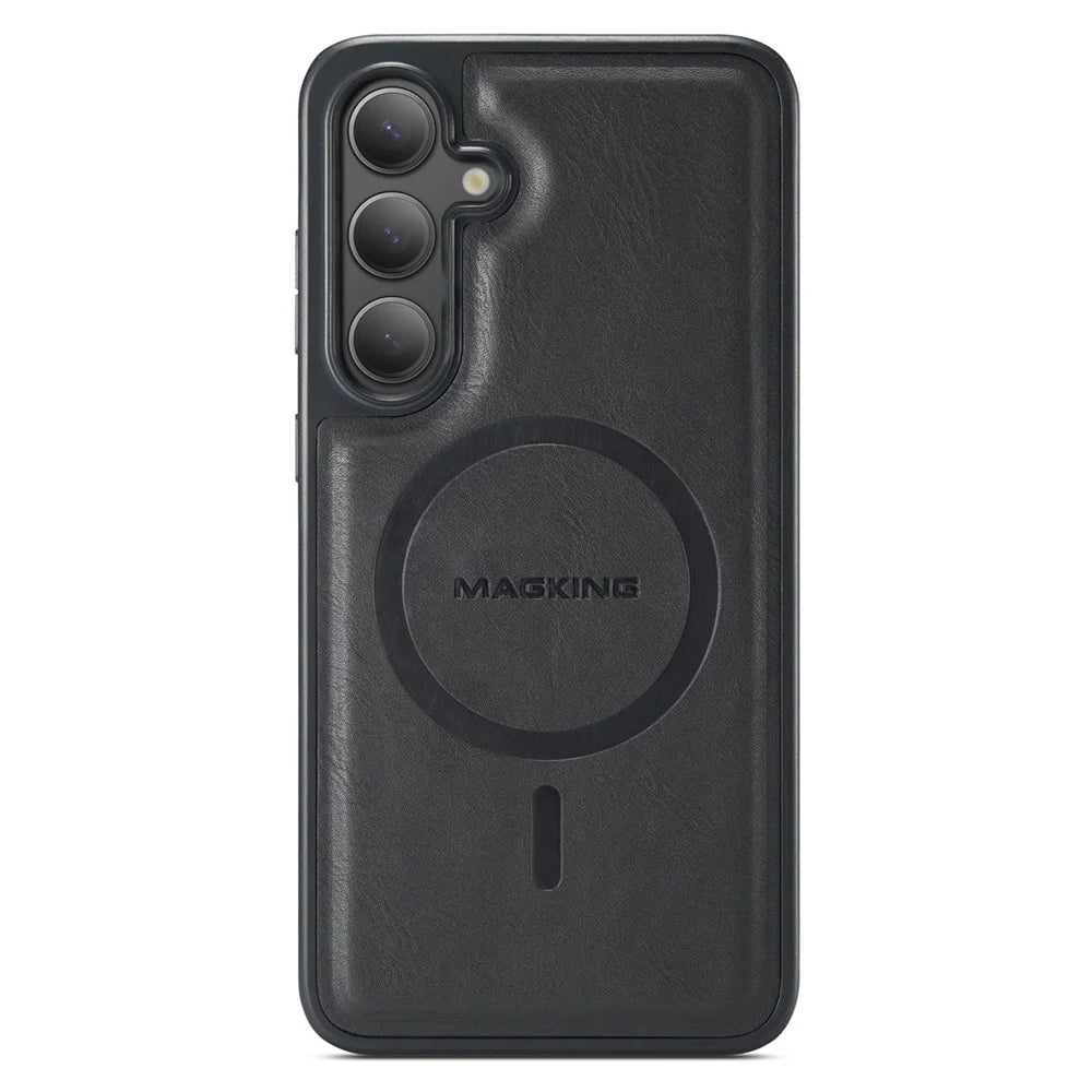 MAGKING K1 Series For Samsung Galaxy S26+ Magnetic Case PC + TPU + PU Leather Phone Cover - Black - 3