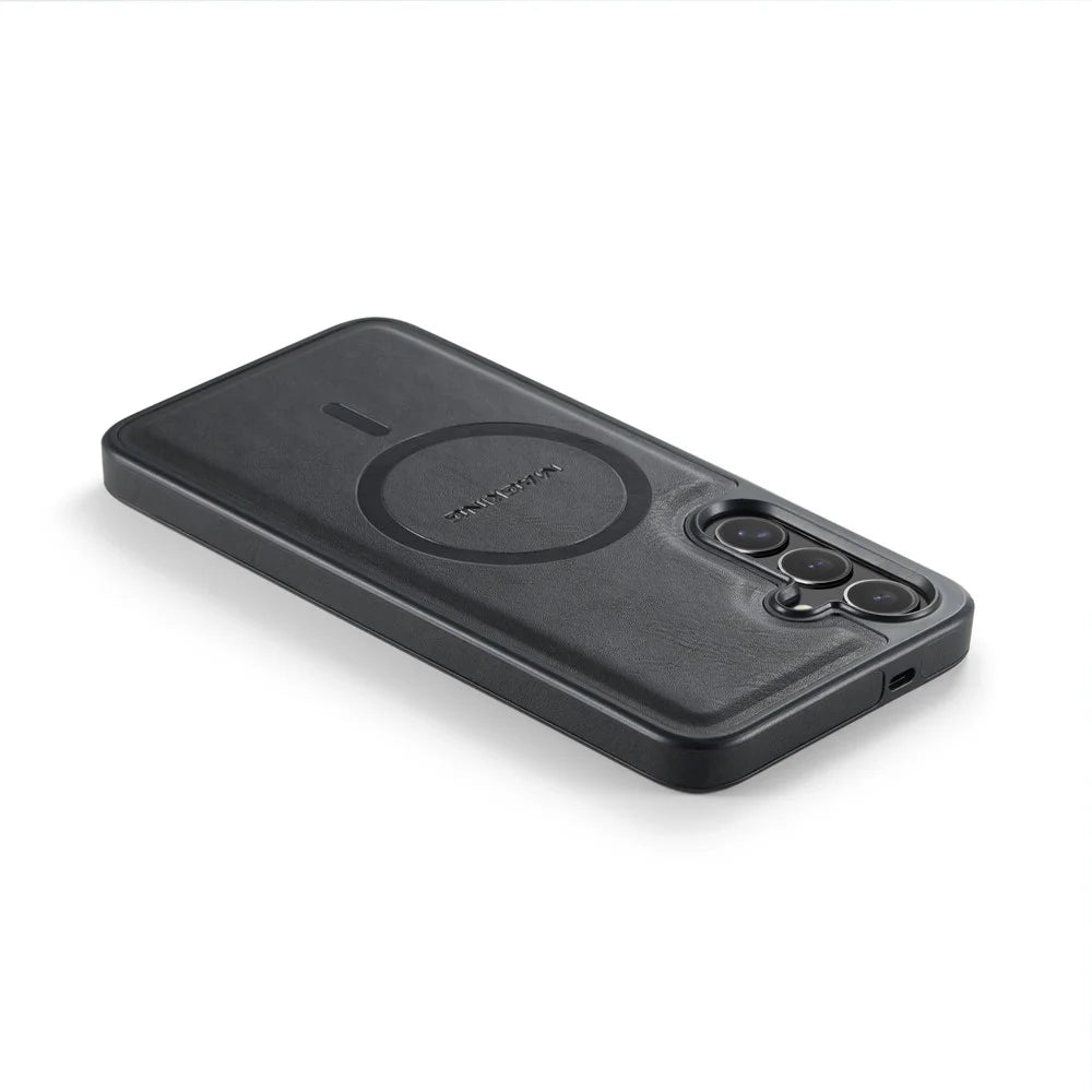 MAGKING K1 Series For Samsung Galaxy S26+ Magnetic Case PC + TPU + PU Leather Phone Cover - Black - 5