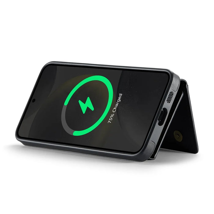 MAGKING K2 Series For Samsung Galaxy S26 Magnetic Case PC + TPU + PU Phone Cover with RFID Blocking Wallet - Black - 5