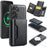 MAGKING K2 Series For Samsung Galaxy S26+ Magnetic Case PC + TPU + PU Phone Cover with RFID Blocking Wallet - Black - 1