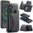 MAGKING K3 Series For Samsung Galaxy S26+ Magnetic Case Detachable Wallet PC + TPU + PU Phone Cover - Black - 1