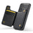 MAGKING K3 Series For Samsung Galaxy S26+ Magnetic Case Detachable Wallet PC + TPU + PU Phone Cover - Black - 3