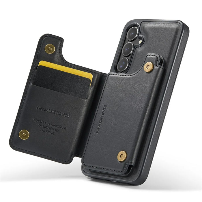 MAGKING K3 Series For Samsung Galaxy S26+ Magnetic Case Detachable Wallet PC + TPU + PU Phone Cover - Black - 3