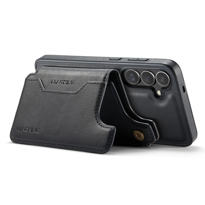 MAGKING K3 Series For Samsung Galaxy S26+ Magnetic Case Detachable Wallet PC + TPU + PU Phone Cover - Black - 4