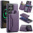 MAGKING K3 Series For Samsung Galaxy S26 Ultra Magnetic Case Detachable Wallet PC + TPU + PU Phone Cover - Purple - 1