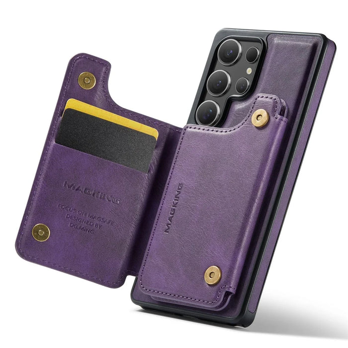 MAGKING K3 Series For Samsung Galaxy S26 Ultra Magnetic Case Detachable Wallet PC + TPU + PU Phone Cover - Purple - 2