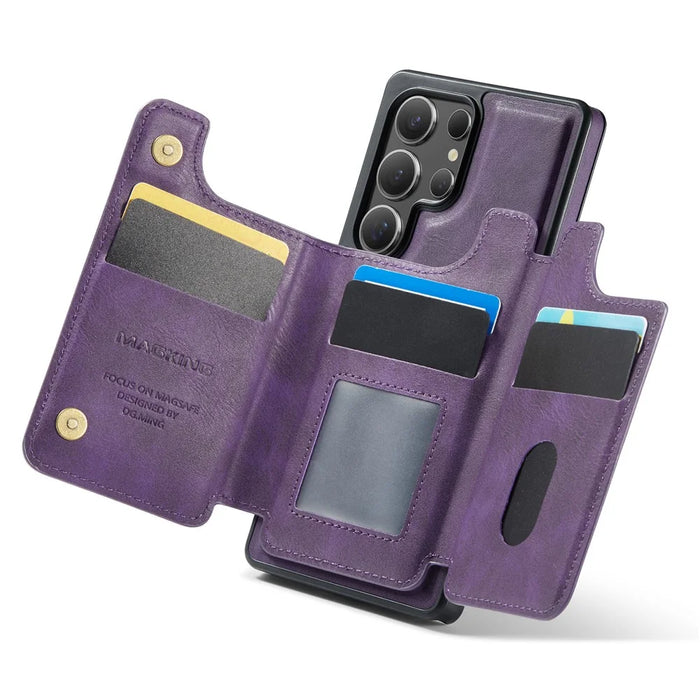 MAGKING K3 Series For Samsung Galaxy S26 Ultra Magnetic Case Detachable Wallet PC + TPU + PU Phone Cover - Purple - 3