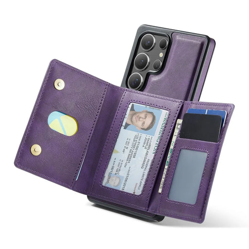 MAGKING K4 Series For Samsung Galaxy S26 Ultra Magnetic Case Detachable Wallet PU TPU PC Phone Cover - Purple - 2