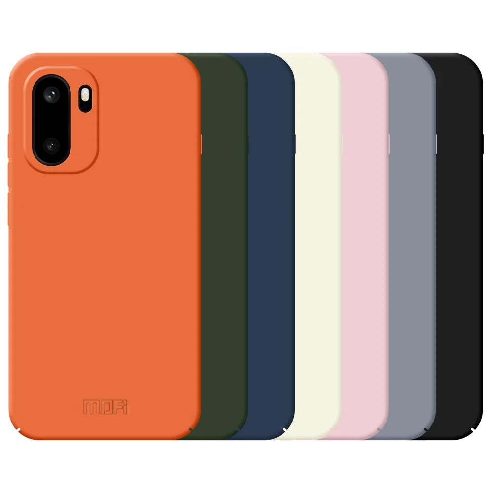 MOFI For OnePlus 15R 5G / Ace 6T 5G / Ace 6 5G Phone Case  JK Qin Series Skin-Touch Matte Anti-fingerprint Back Cover - Black - 5