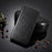 For Oukitel C3 PU Leather Case with Strap Crazy Horse Texture Phone Wallet Cover - Black - 2
