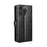 For Oukitel C3 PU Leather Case with Strap Crazy Horse Texture Phone Wallet Cover - Black - 7