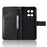 For vivo iQOO 15 5G Leather Wallet Case with Strap Diamond Texture Phone Cover - Black - 5