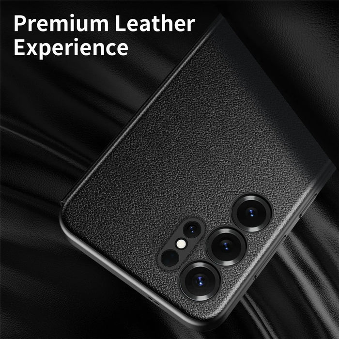 For Samsung Galaxy S24 Ultra Case Smart View Window Leather Phone Cover - Black - 4