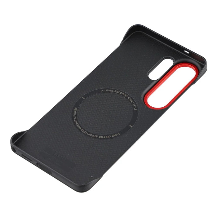 X-LEVEL For Samsung Galaxy S26 Ultra Magnetic Case Boardless PC + Metal Phone Back Cover - Black - 6