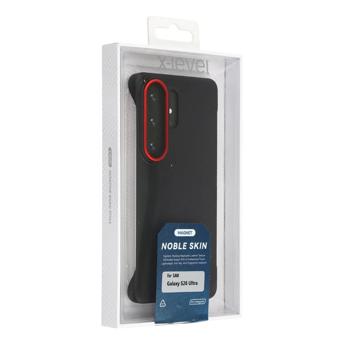 X-LEVEL For Samsung Galaxy S26 Ultra Magnetic Case Boardless PC + Metal Phone Back Cover - Black - 7