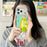 For iPhone 18 Pro Max / 17 Pro Max Case Cute 3D UFO Alien Pendant Design Shockproof Silicone Phone Back Cover - 2
