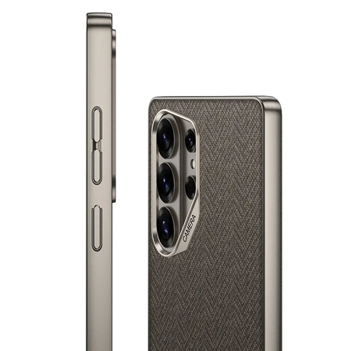 GKK For Samsung Galaxy S26 Ultra Case Skin Touch PC + TPU + Cloth Phone Back Cover - Brown - 2