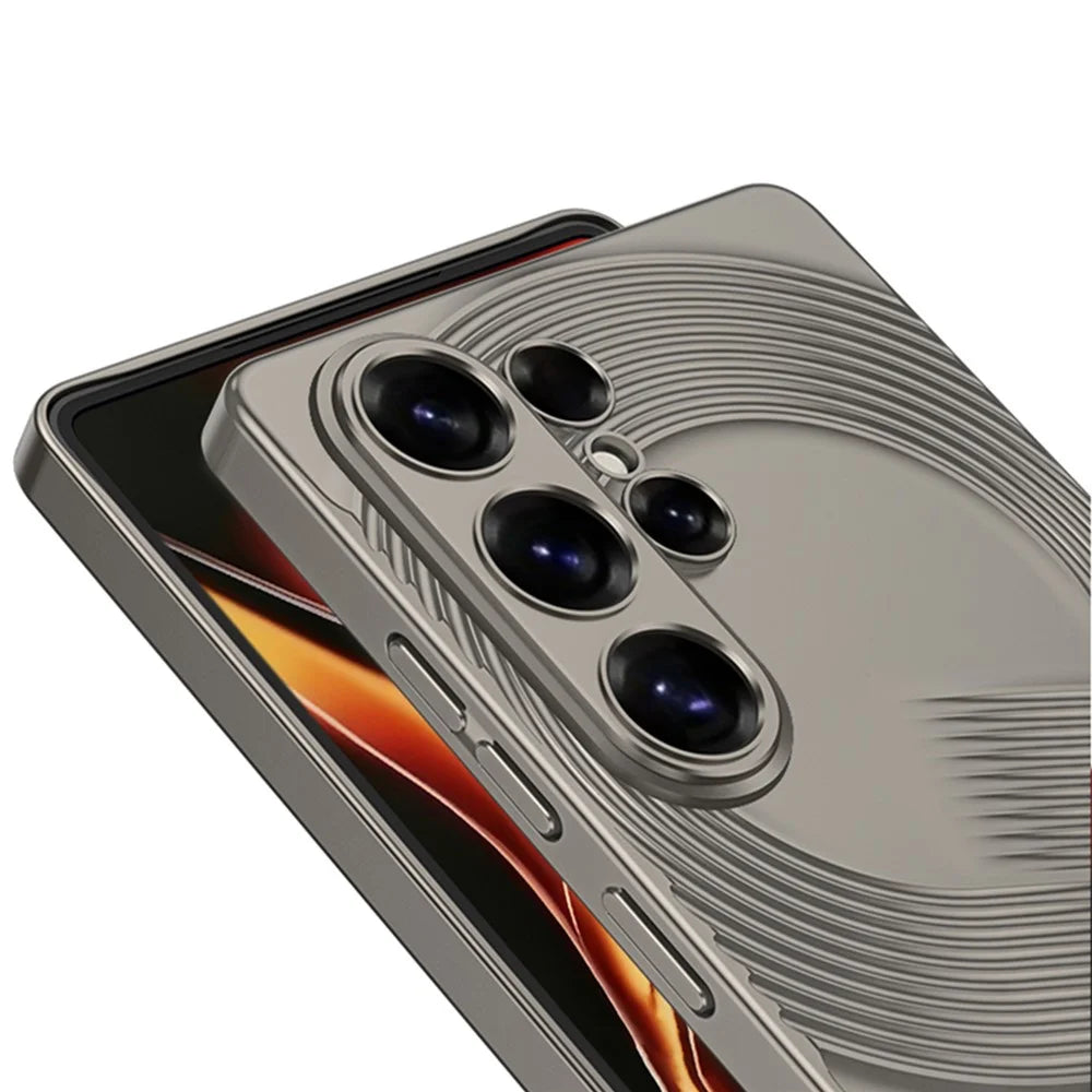 GKK For Samsung Galaxy S26 Ultra Case Hard PC Ultra Slim Phone Back Cover S-Shape Design - Grey - 2