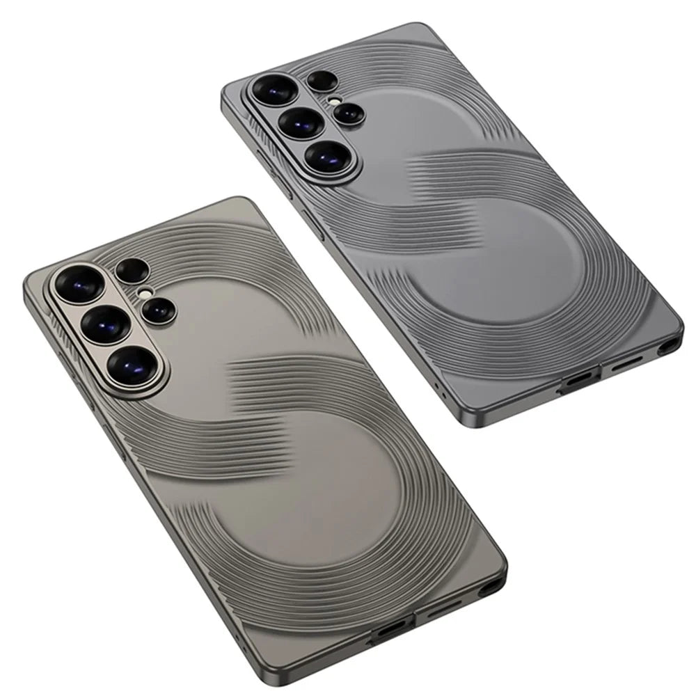 GKK For Samsung Galaxy S26 Ultra Case Hard PC Ultra Slim Phone Back Cover S-Shape Design - Grey - 3