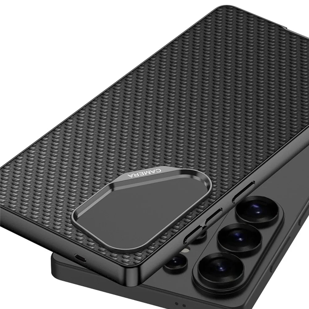 GKK For Samsung Galaxy S26 Ultra Case Hybrid PU Phone Back Cover Skin Touch - Black - 5
