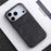 MELKCO For iPhone 17 Pro Case Compatible with MagSafe Alcantara Leather + PC Phone Cover with Metal Keys  /  AI Button - Dark Grey - 2