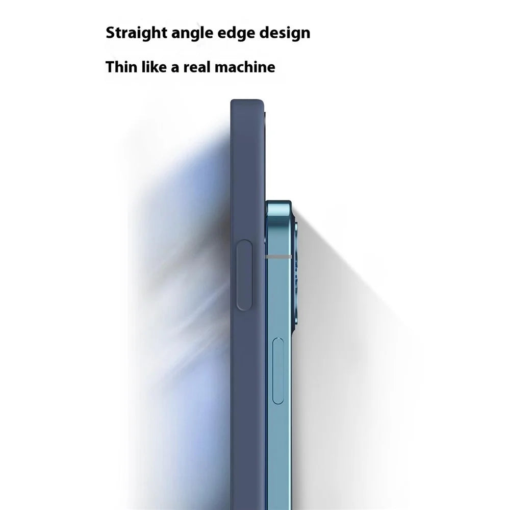 For Samsung Galaxy S25 FE TPU Case Straight Edge Protection Phone Cover - Sapphire - 7