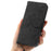 For Samsung Galaxy A57 5G Case Flower Pattern PU Leather Wallet Phone Cover with Strap - Black - 7