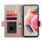 For Samsung Galaxy A37 5G Stand Case PU Leather Wallet Phone Cover - Rose Gold - 2