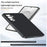 For Samsung Galaxy S26+ Case Leather + PC Hard Phone Cover Carbon Fiber Texture - Black - 5
