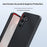 For Samsung Galaxy S26+ Case PU Leather Coated PC + TPU Anti-Drop Phone Cover - Black - 2