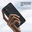 For Samsung Galaxy S26+ Case PU Leather Coated PC + TPU Anti-Drop Phone Cover - Black - 3