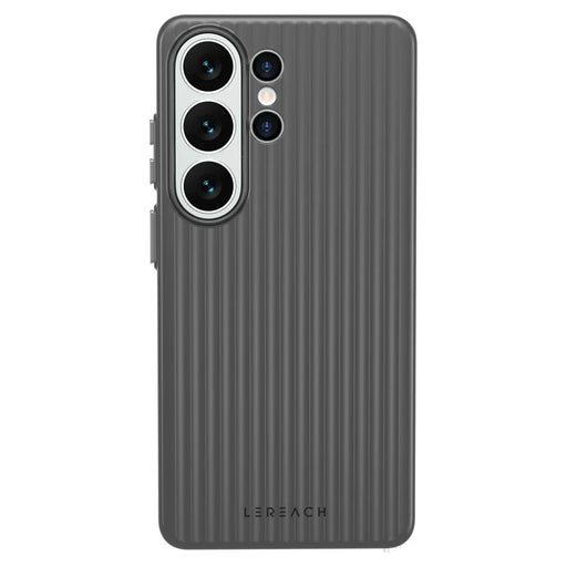LEREACH TOC Series for Samsung Galaxy S26 Ultra Case Flowing Grid PC Phone Cover - Black - 2