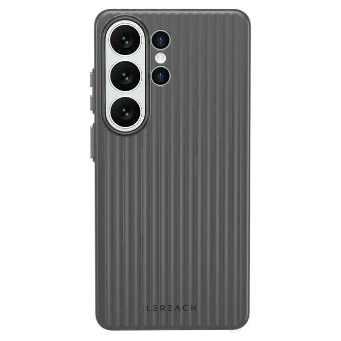 LEREACH TOC Series for Samsung Galaxy S26 Ultra Case Flowing Grid PC Phone Cover - Black - 2