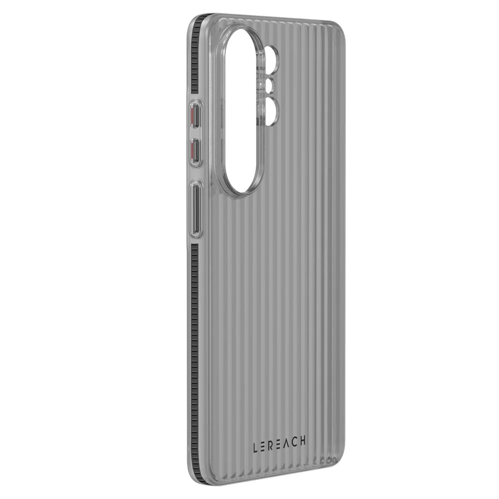 LEREACH TOC Series for Samsung Galaxy S26 Ultra Case Flowing Grid PC Phone Cover - Black - 3
