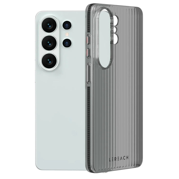 LEREACH TOC Series for Samsung Galaxy S26 Ultra Case Flowing Grid PC Phone Cover - Black - 5