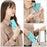 For Samsung Galaxy A57 5G Silicone Case with Strap Ring Kickstand Phone Cover - Sky Blue - 7
