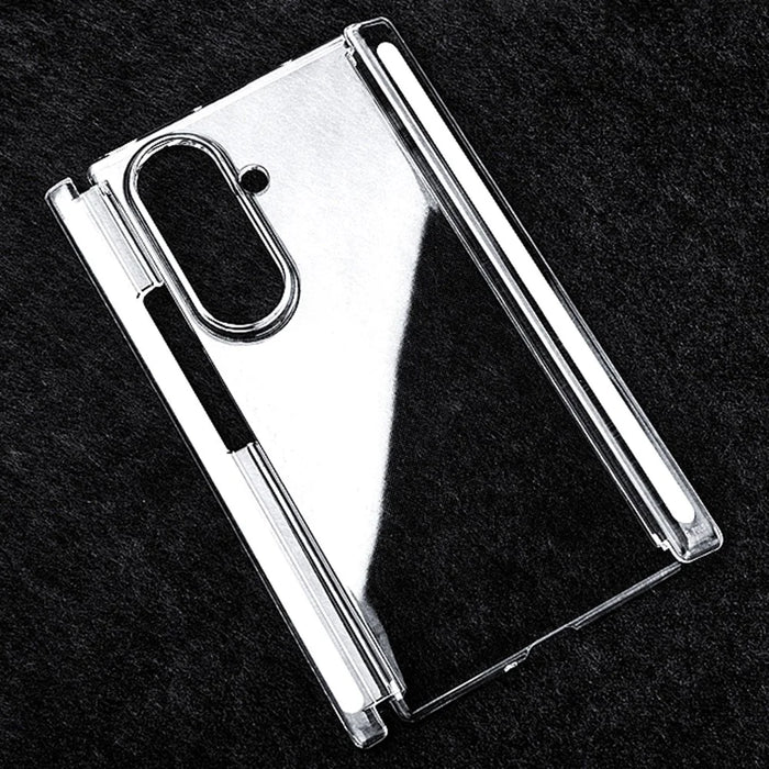 For Samsung Galaxy Z TriFold 5G Clear Case Hard PC Double Axis Anti-Scratch Phone Cover - 4