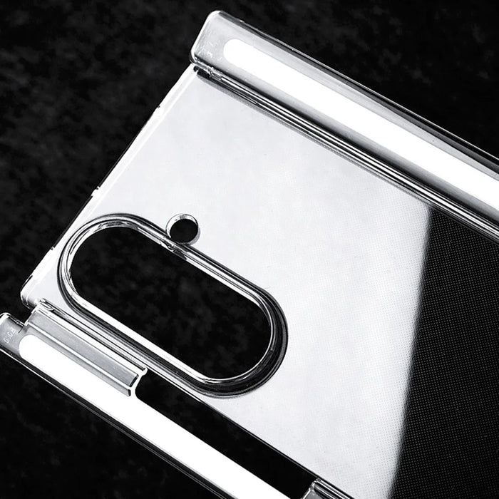 For Samsung Galaxy Z TriFold 5G Clear Case Hard PC Double Axis Anti-Scratch Phone Cover - 6