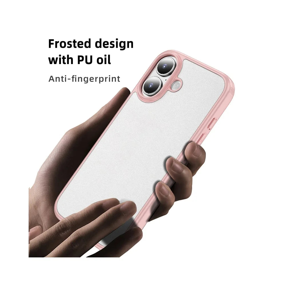 For iPhone 17 Case PC + TPU Phone Cover Airbag Protection - Black - 5
