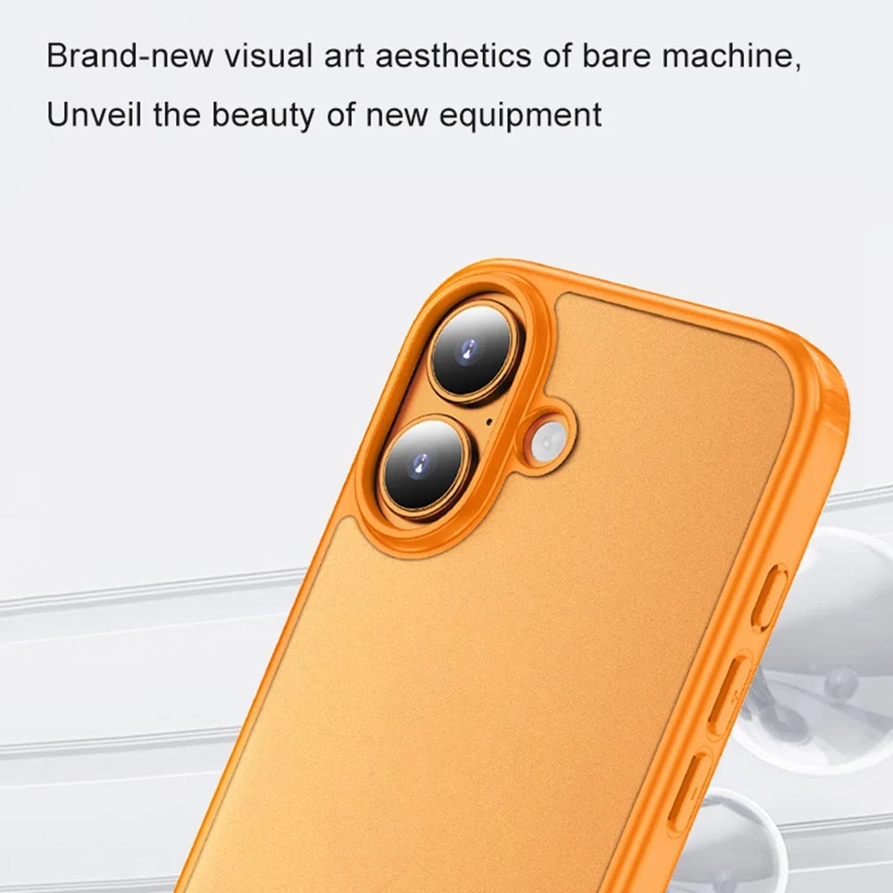 For iPhone 17 Case PC + TPU Phone Cover Airbag Protection - Black - 6