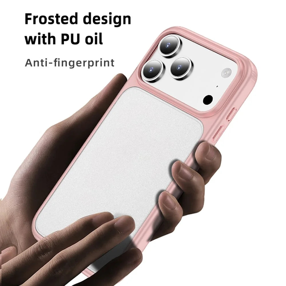 For iPhone 17 Pro Case PC + TPU Phone Cover Airbag Protection - Black - 5
