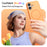 For iPhone 17 Magnetic Case Skin Touch PC + TPU Anti-Drop Phone Cover - Orange - 5