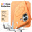 For iPhone 17 Magnetic Case Skin Touch PC + TPU Anti-Drop Phone Cover - Orange - 7