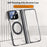 For Google Pixel 10 Pro Fold Magnetic Case Kickstand Electroplated PC Phone Cover Built-In Screen Protector - Black - 3
