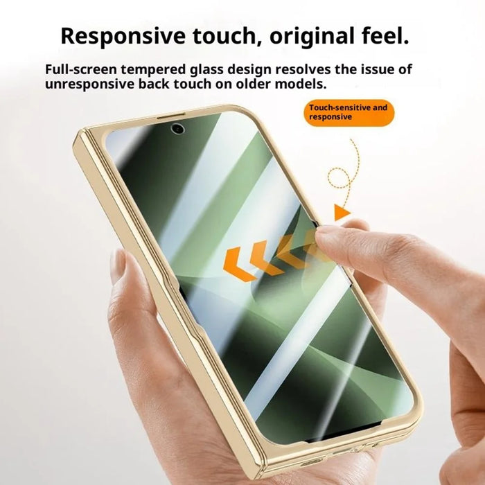For Google Pixel 10 Pro Fold Magnetic Case Kickstand Electroplated PC Phone Cover Built-In Screen Protector - Black - 6