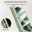 For Google Pixel 10 Pro Fold Case Hard PC Hinge Protection Phone Cover with Rear Small Screen Protector - Green - 3